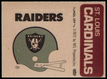 Oakland Raiders Helmet St. Louis Cardinals Name